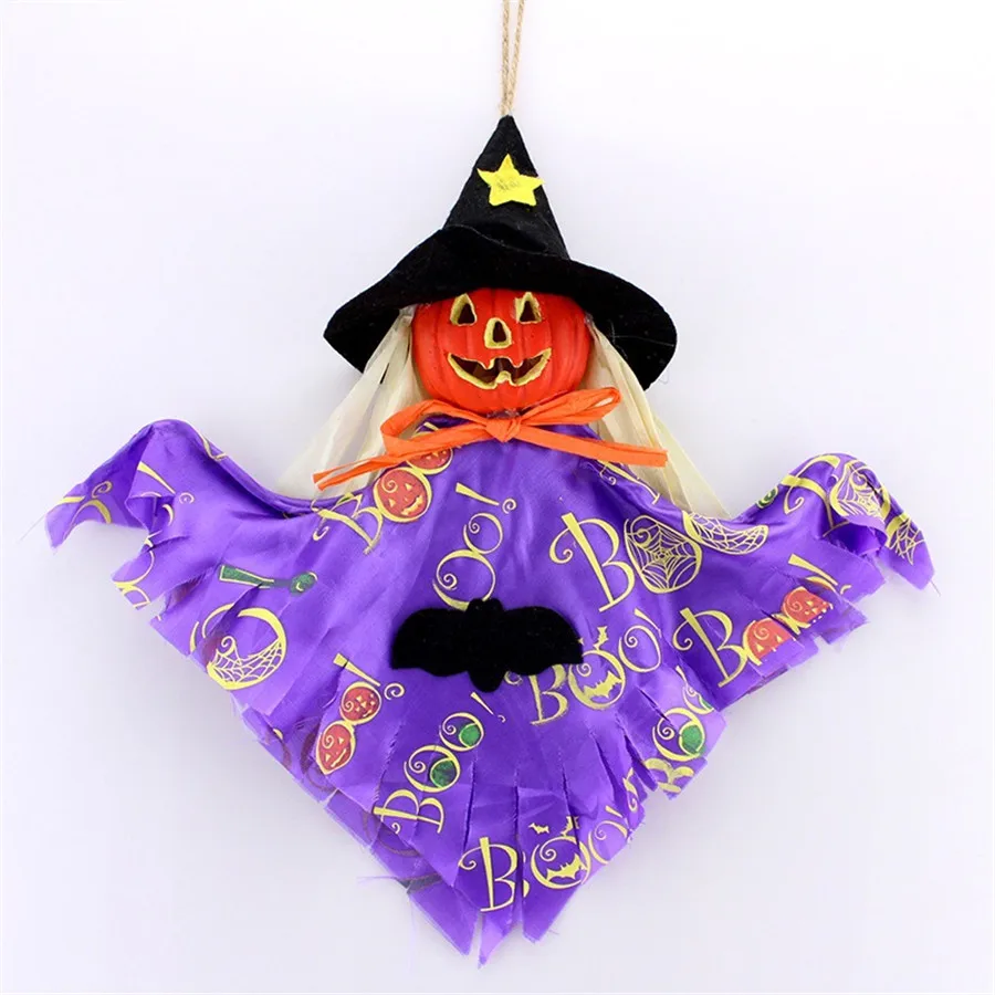 Новинка искусственная гирлянда на Хэллоуин в виде тыквы ведьмы подвесная