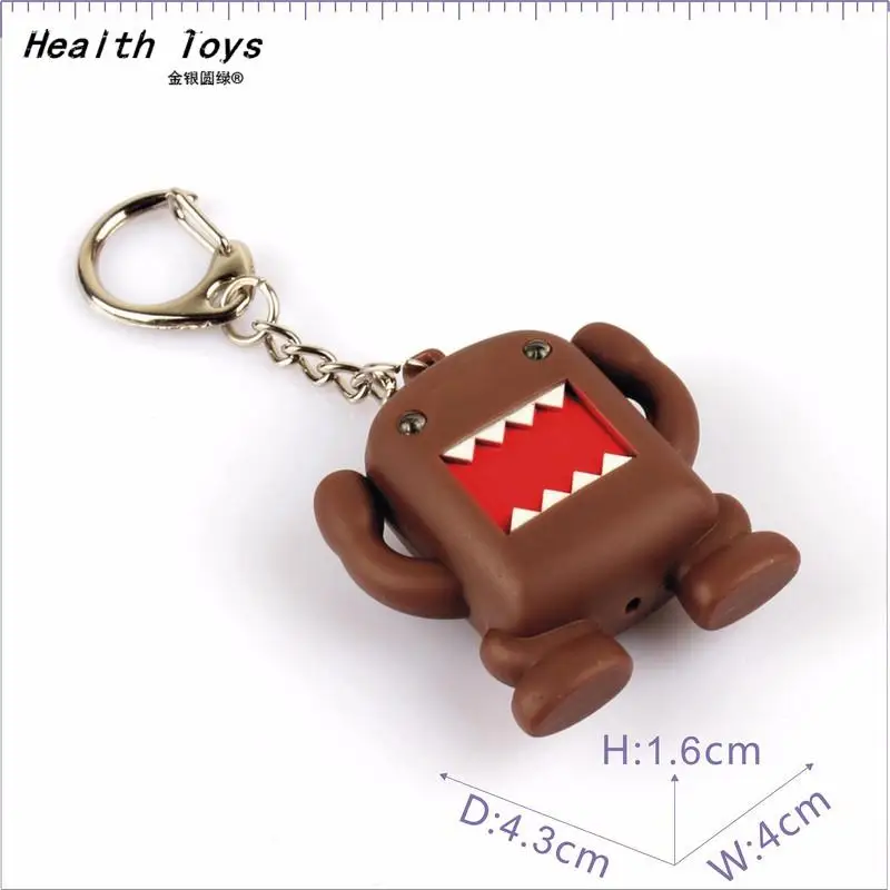 Так здорово! Ультра яркий светодиодный милый мини Domo kun фигурка игрушки фонарик