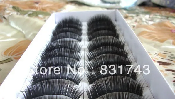 10 boxes =100/pairs free shipping Thick Long False Eyelashes Voluminous Makeup hand made | Красота и здоровье