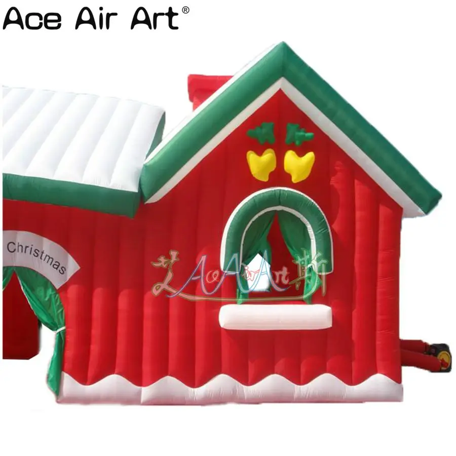 

Giant Christmas inflatable santa grotto , christmas village bounce houses/Holiday Inflatable Xmas decorate Tent