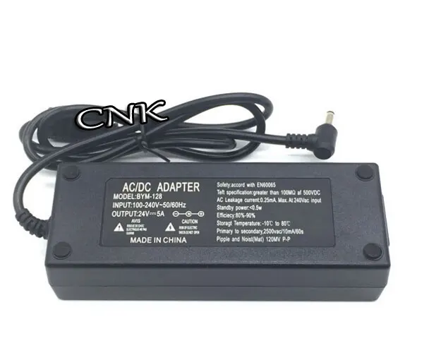 AC 100 240V Мощность адаптер DC 24V 5A 120 Вт 5 5*2 мм выходной для рабочего стола импульсный