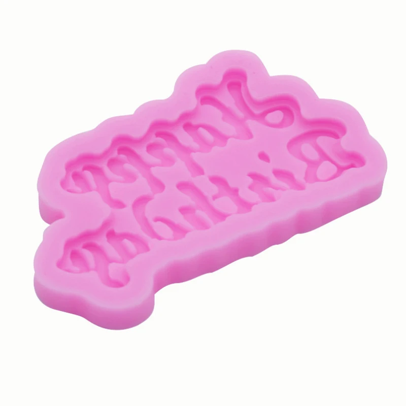 

Happy Birthday Mold For Ice Jelly Chocolate Mold Birthday Cake Decorating Tool Mould JCFMJ125
