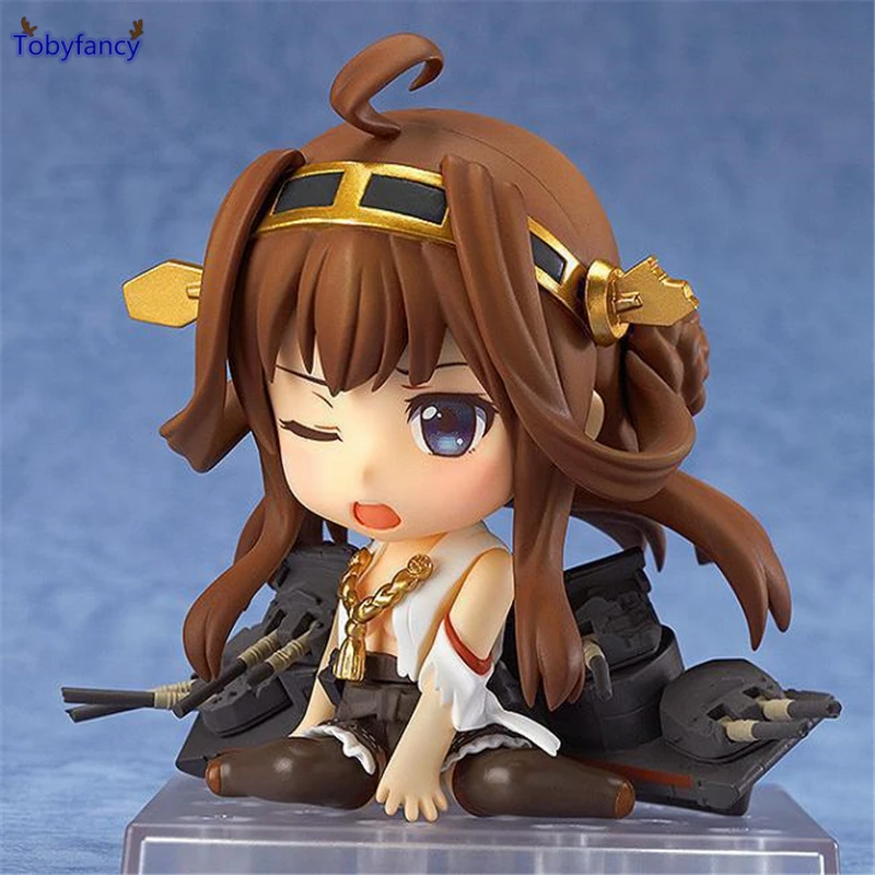 Tobyfancy Kantai Коллекция Фигурки Kongou Nendoroid ПВХ 100 мм Аниме игры Игрушечные лошадки figuras |