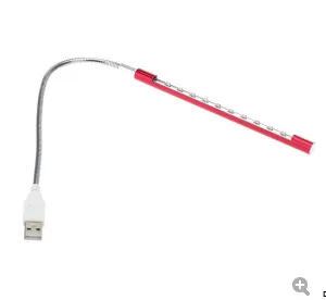 Металлический материал USB светодиодный светильник 10 светодиодный s гибкие лампы для чтения книг для ноутбука ПК компьютера