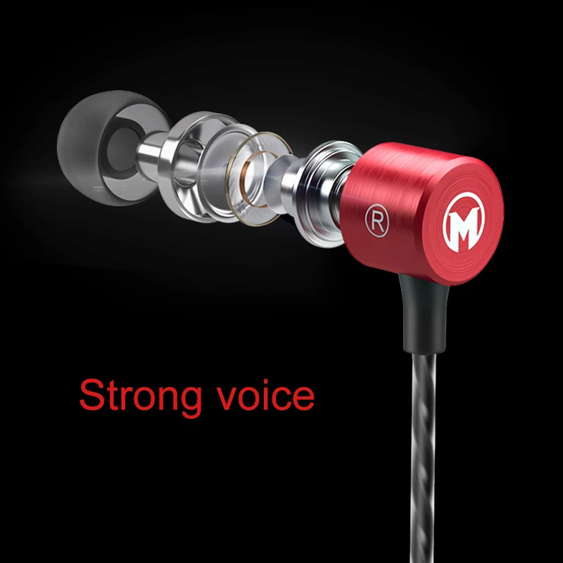 Новые металлические цветные наушники с ушной головкой для бега игры музыки HIFI