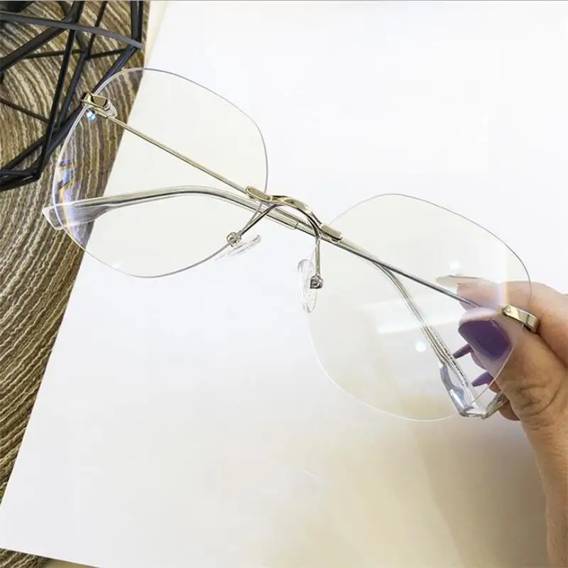 C3 silver clear lens Очки с прозрачными линзами, большие, унисекс, винтажные, трендовые, большие очки для мужчин,, большие, квадратные, солнцезащитные очки для женщин, без оправы, оправа для очков - Цвет оправы: C3 silver clear lens