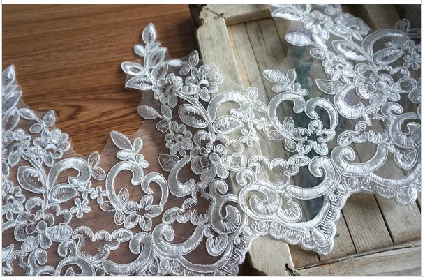 Бесплатная доставка белая кружевная отделка с аланконом 28 см или 11 дюймов в