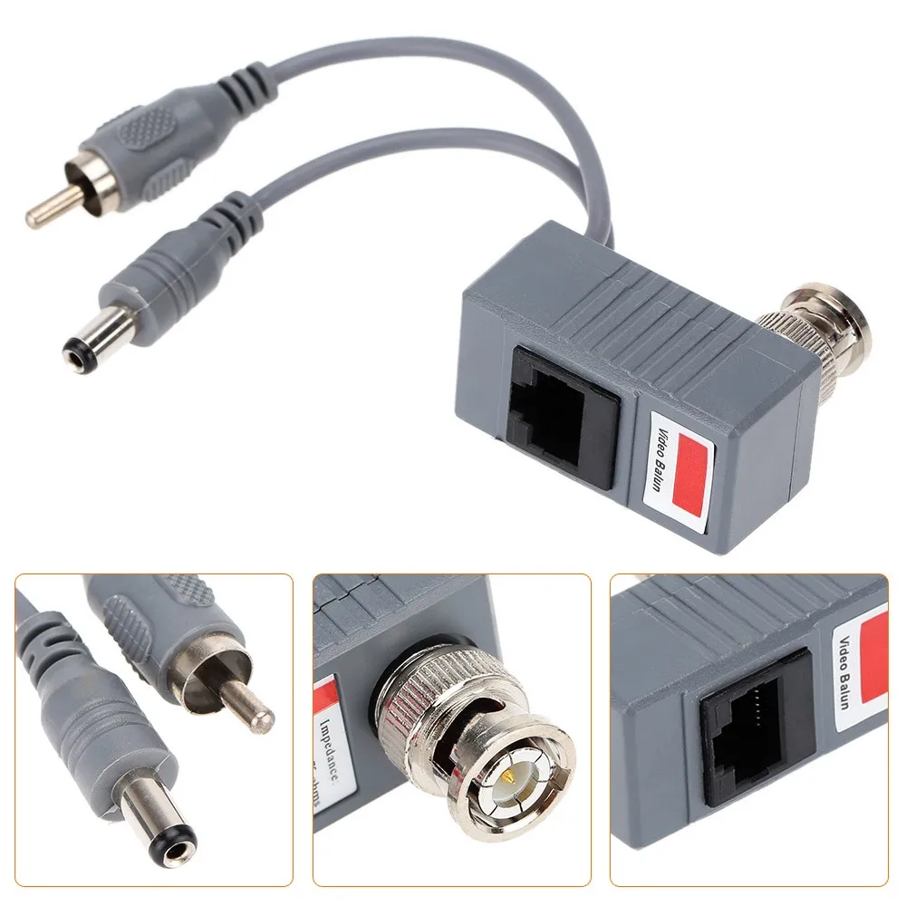 Yumiki CCTV Camera Audio Video Power Balun Transceiver BNC UTP RJ45 with and over CAT5/5E/6 Cable | Безопасность и защита