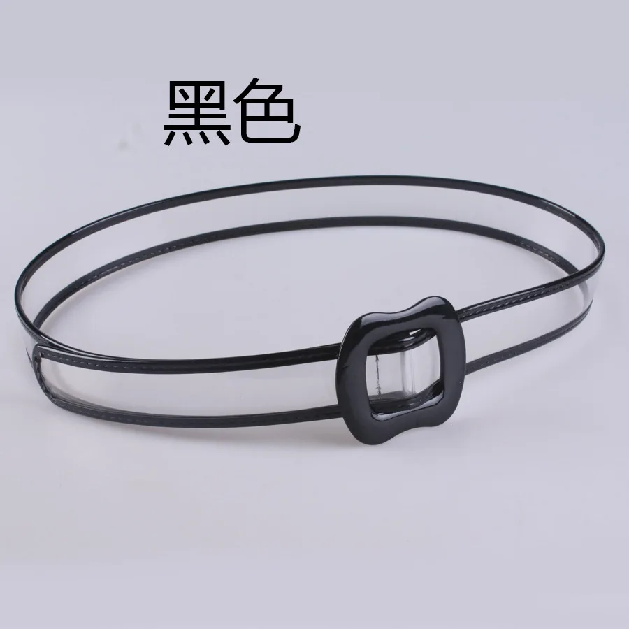 black Hooltprinc фирменные дизайнерские свадебные пояса Новая мода Интимные аксессуары повседневная женская обувь ремень Пластик дикий ПВХ Материал прозрачный Для женщин ремень - Цвет: black