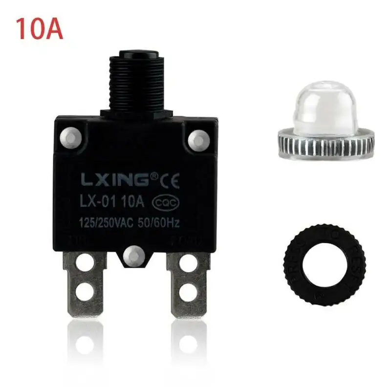 L2 series 5A 30AMP AC 125/250V сбрасываемая Кнопка Термовыключатель монтажная