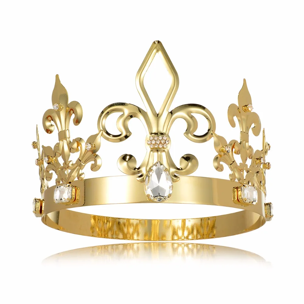 ZerongE jewelryFull Circle имперский средневековый король корона для мужчин круглая
