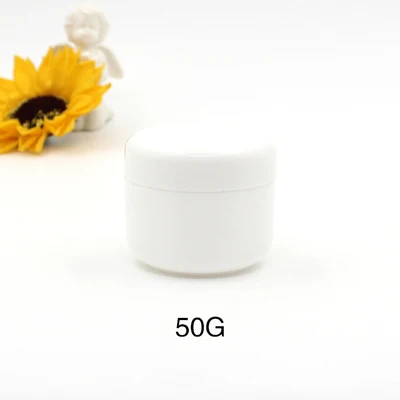 50g white 30/50 шт бутылки для многоразового использования пластиковая Пустая палитра банка для пищевых продуктов путешествия крем для лица/лосьон/косметический контейнер 10 г 20 г 30 г 50 г - Цвет: 50g white