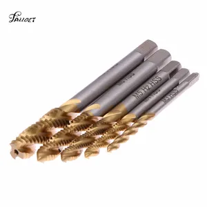 5 шт.компл. машинные метчики из быстрорежущей стали M3 M4 M5 M6 M8 со спиральными точками и прямыми канавками набор резьбовых метрических заглушек сверла инструменты для крана ручных инструментов