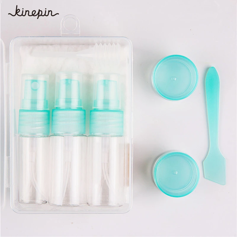 Набор косметических контейнеров Профессиональный дорожный 8 шт. с футляром для