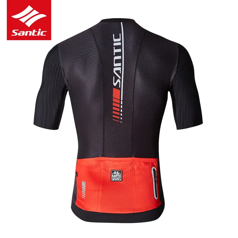 Santic Pro Велоспорт Джерси мужские летние с коротким рукавом MTB дорожный велосипед