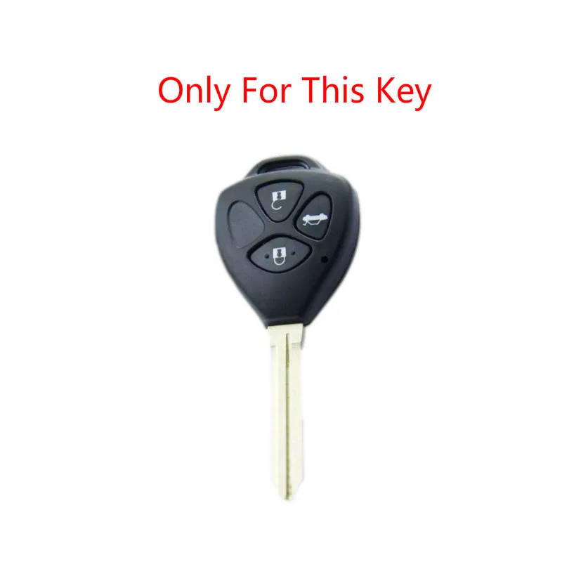 Верхний слой кожаный чехол для автомобильного ключа Toyota Camry Corolla Rav4 Prado Yaris echo Celica