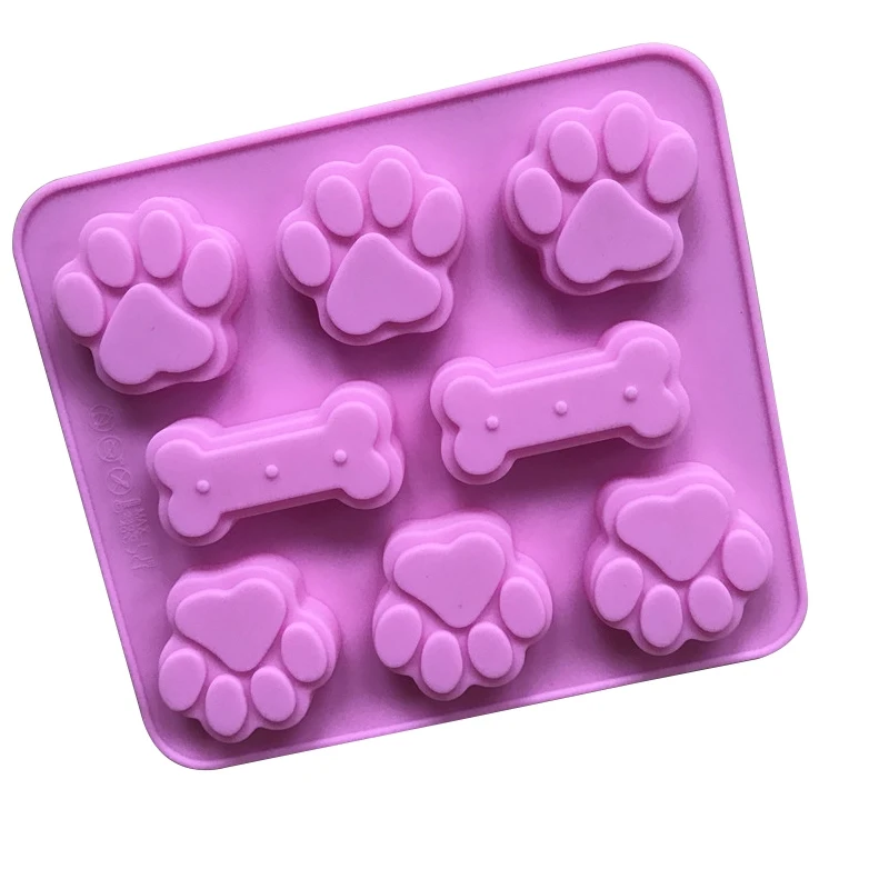 

Dog Paw shape Silicone Cookie Cake Candy Chocolate Mold Soap Ice Cube Mold Bakeware Decorating Birthday Cake Baking Tools
