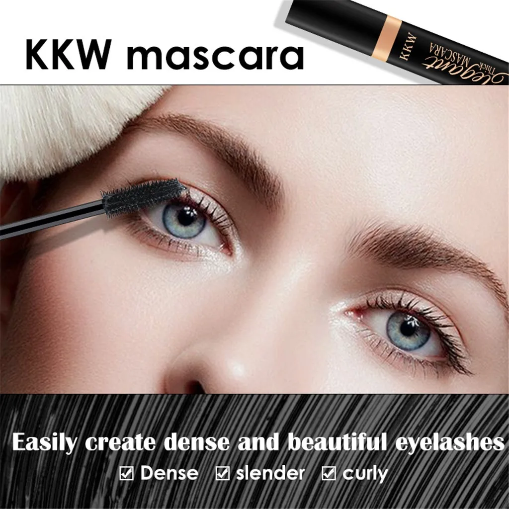 2019 3D шелк тушь для ресниц Водонепроницаемый Rimel увеличения Черный утолщающие