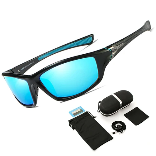 Green with case Новинка TR90 Untralight оправа HD поляризационные солнцезащитные очки для рыбалки очки для велоспорта для мужчин и женщин Спорт Туризм Бег гольф - Цвет: Green with case