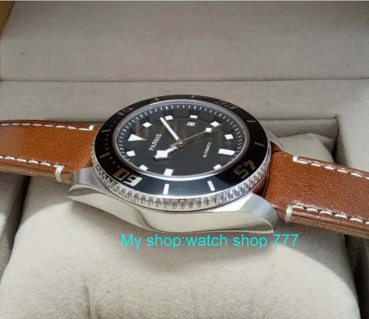 Часы мужские механические блестящие с автоподзаводом 43 мм 5 бар 416|watch men|watch men