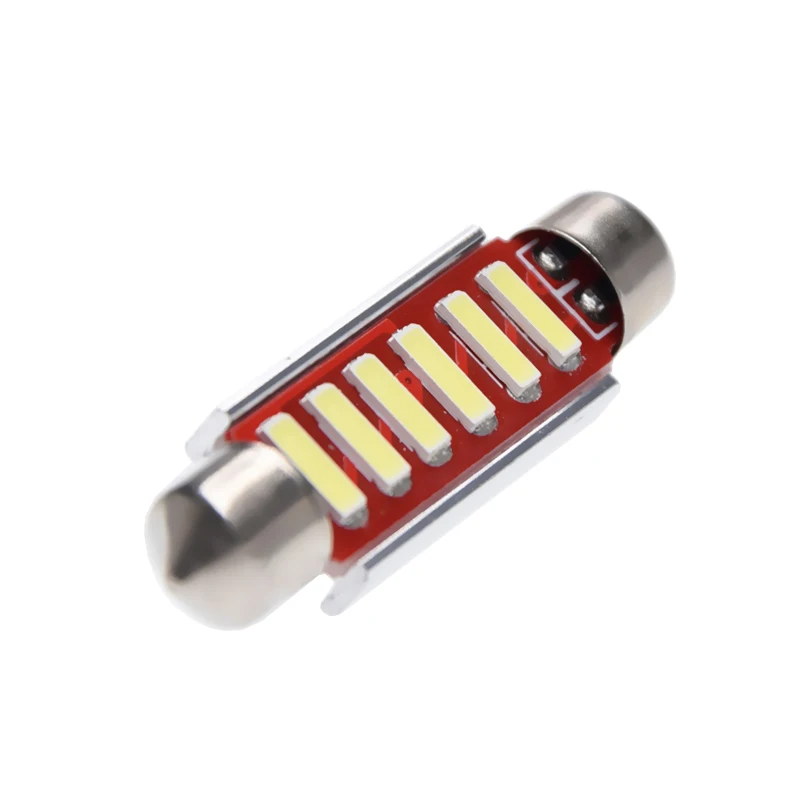 10 x холодный белый Canbus 38 мм 39 6 SMD Festoon SV8 5 C10W 264 7020 светодиодный светильник для