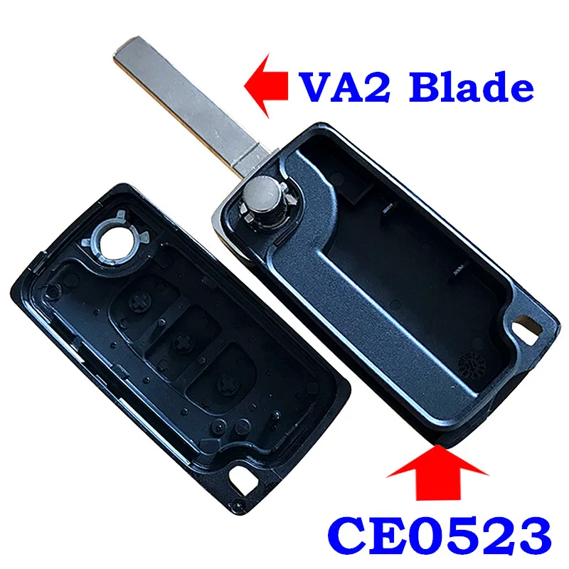 Чехол для дистанционного ключа Citroen peugeot 207 208 407 408 307 308 607 чехол с 3 кнопками