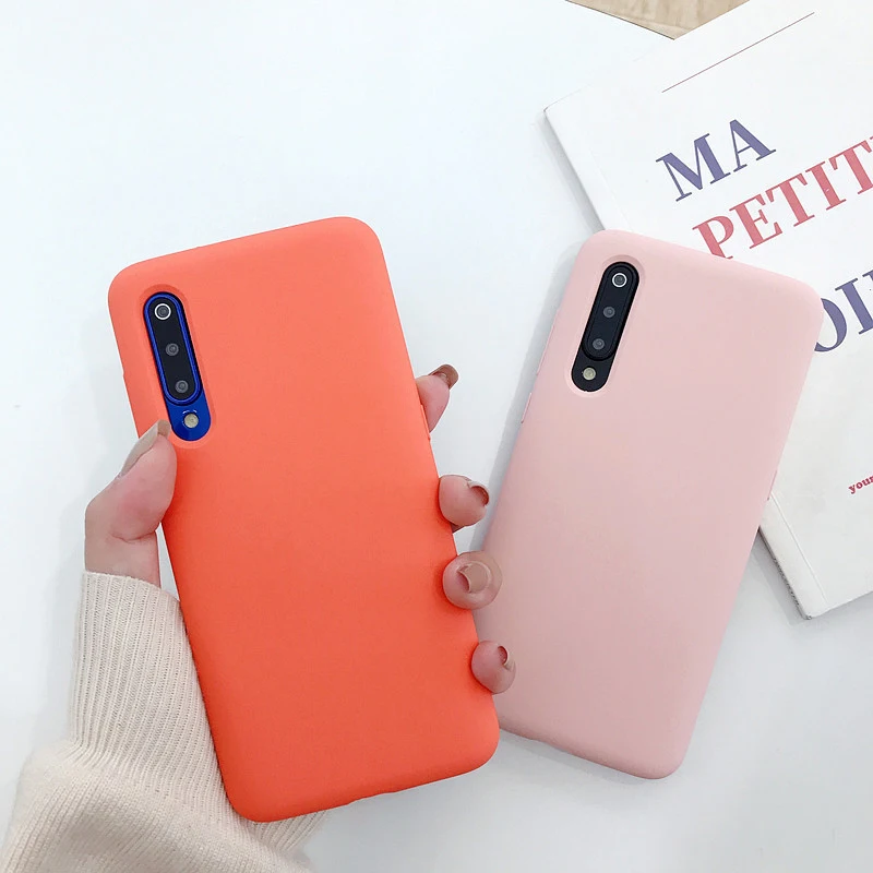 Жидкий силиконовый чехол COOKZU для Xiaomi Mi 9 мягкий ТПУ телефона с конфетами оболочка