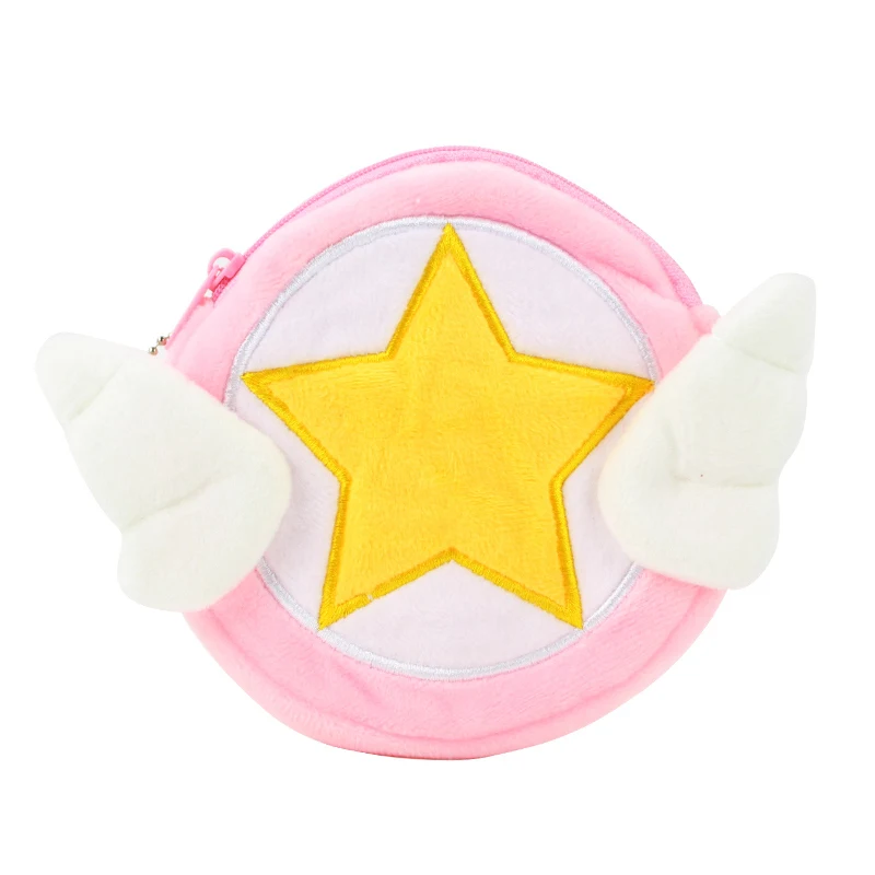 Purse Sakura Cardcaptor волшебная палочка плюшевая игрушка карточка Captor кошелек с изображением сакуры монета сумка мягкая подвеска - Цвет: Purse