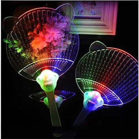 Роман мигающий Красочный веер пение танцевальных занятий детей креативные