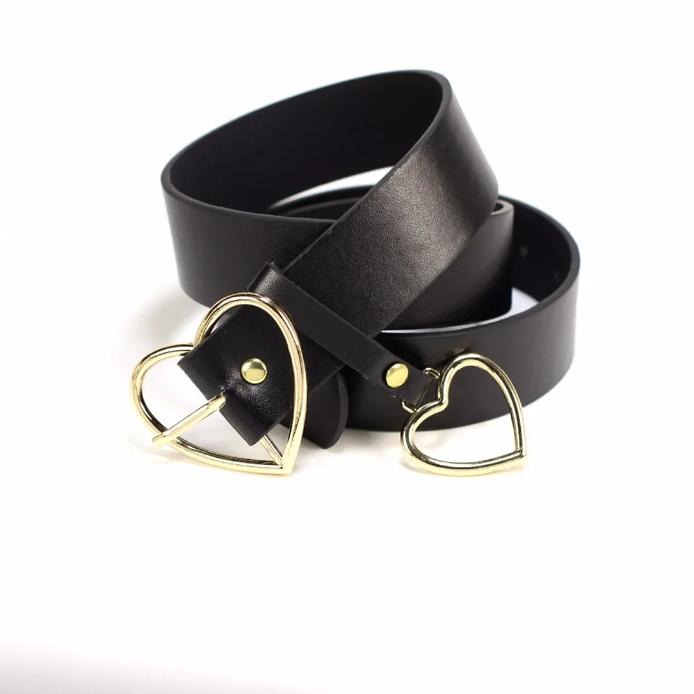 LGFD87B2 мужской и женский ремень из ПУ кожи с сердечками|leather belt|pu leather beltbelt heart |