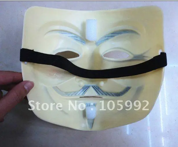 V vendetta team guy fawkes Маскарадная маска для Хэллоуина карнавал 40 г светильник желтый 1