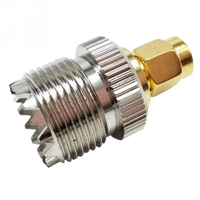2 шт. UHF Женский SMA Мужской PL-259 SO-239 разъем РЧ коаксиального адаптера pl259 конвертер#05