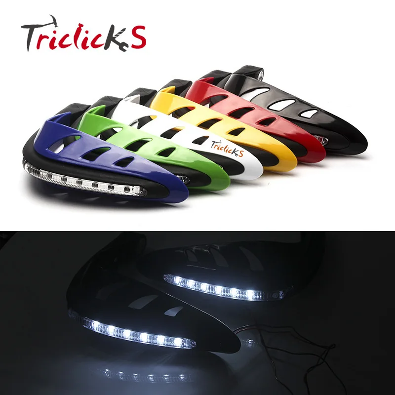 Triclick 7/8 &quot22 мм мотоциклетные кисточки охранники светодиодный DRL поворотник