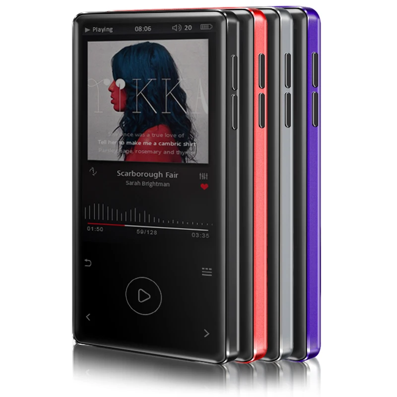 

Mp3-плеер, 8 ГБ, сенсорный экран, Hi-Fi, профессиональный музыкальный плеер без потерь, большой экран 2,4 дюйма TFT с FM, максимальная поддержка 64 Гб SD