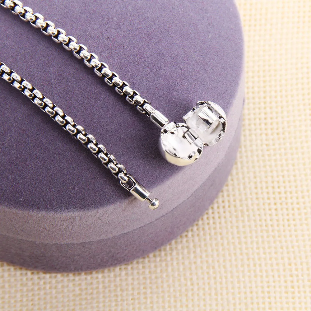 3MM Bright/ Thai Silver Basic Link Chains Necklaces for Women and Men Karma Diy Necklace Accessories Fit Beads Fashion Jewelry | Украшения