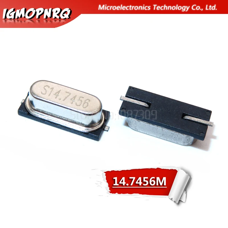 20 шт SMD кварцевый генератор 14 7456 м 16 000 18 432 22 1184 24 HC 49S Кварцевый резонатор