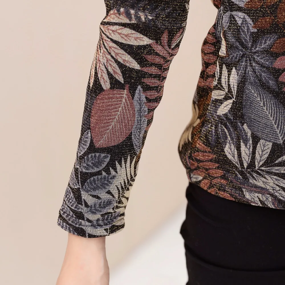 ASLTW Plus Velvet Warm Turtleneck Sweater Women New Autumn Winter Sweaters And Pullovers Print Female Tops | Женская одежда