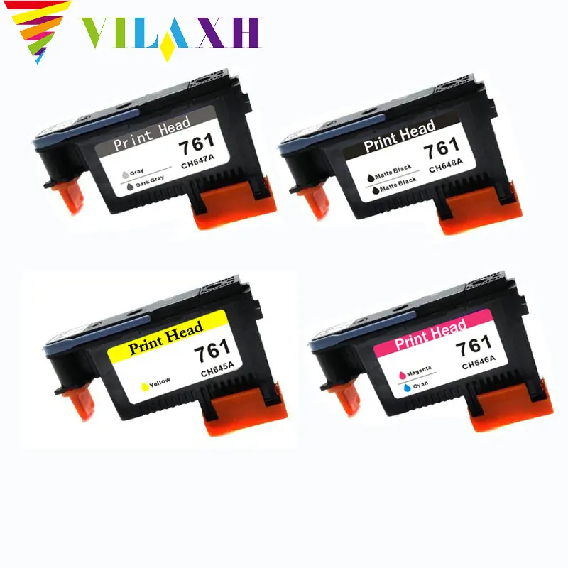 

Vilaxh 761 печатающая головка Замена для HP 761 для DesignJet T7100 T7200 печатающая головка CH645A CH646A CH647A CH648A 6 цветов