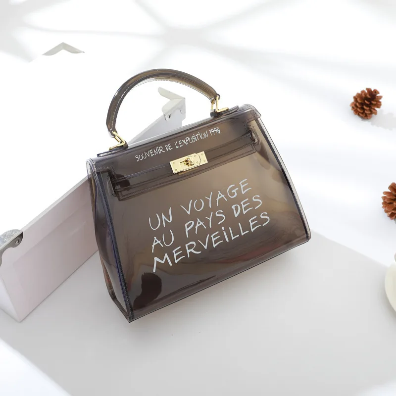 Мужской прозрачный пляжный пакет женщина 2019 лето цвет мини одно плечо| |