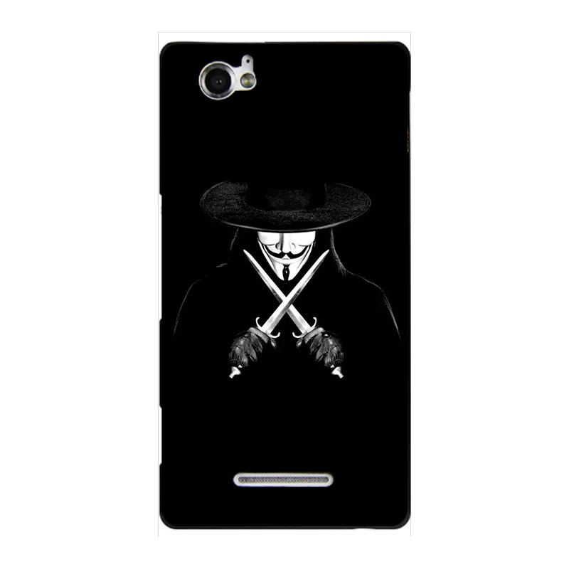 A123 Модный чехол с мультипликационным принтом для sony Xperia M Dual C1905 C1904 C2004 C2005, чехол для телефона с изображением кота и пейзажа - Цвет: A123