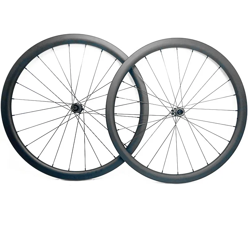 Disc Brake Road Bike Tubeless Wheels 700c 38x26mm Asymmetry 100x12mm 142x12mm cyclo cross road carbon disc wheel 1440g | Спорт и