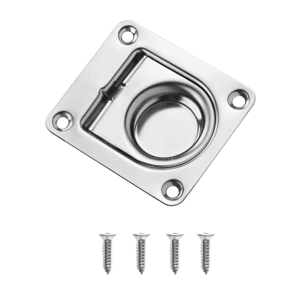 BRAND NEW Stainless Steel Boat Hatch Locker Flush Lift / Pull Ring Handle 56 x 66mm | Автомобили и мотоциклы