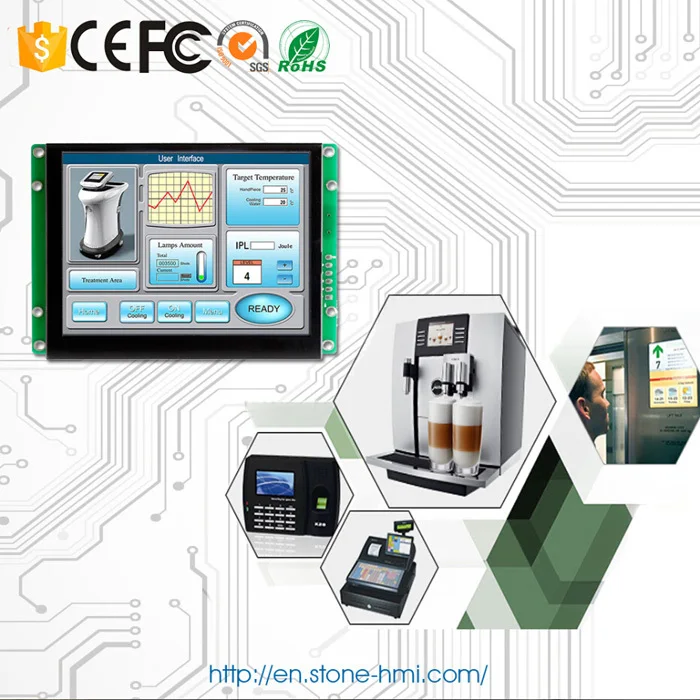 

LCD Touch Panel 8 Inch With Control Board For UI Design