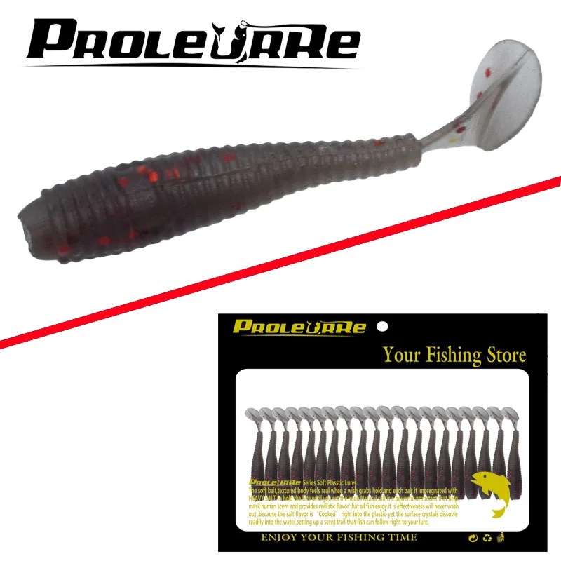 

20Pcs 5cm 1.6g Soft Lures T Tail Lifelike Maggot baits Fishing Lure Mix Crank baits Artificial Soft Bait Fishing tackle Pro-461