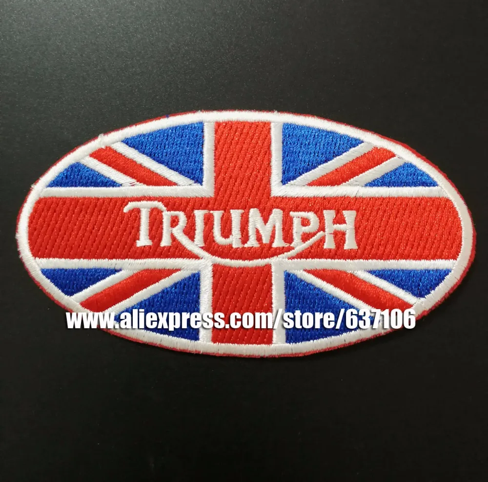 Новое поступление Triumph нашивки значки вышитый Утюг на мотоциклах логотип одежда