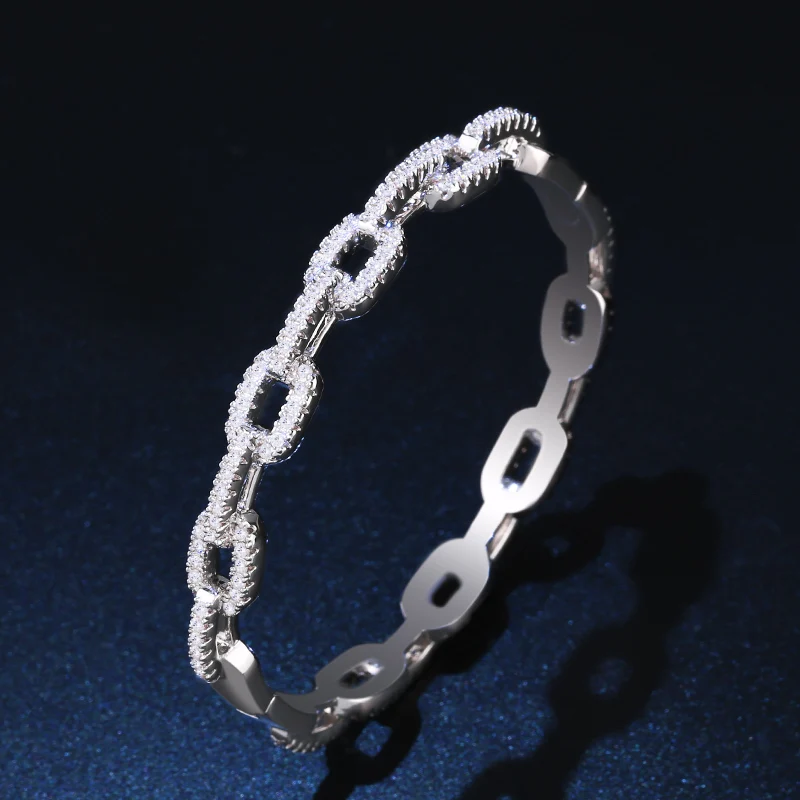 Золотые браслеты на запястье OCESRIO роскошные золотые из кубического циркония для