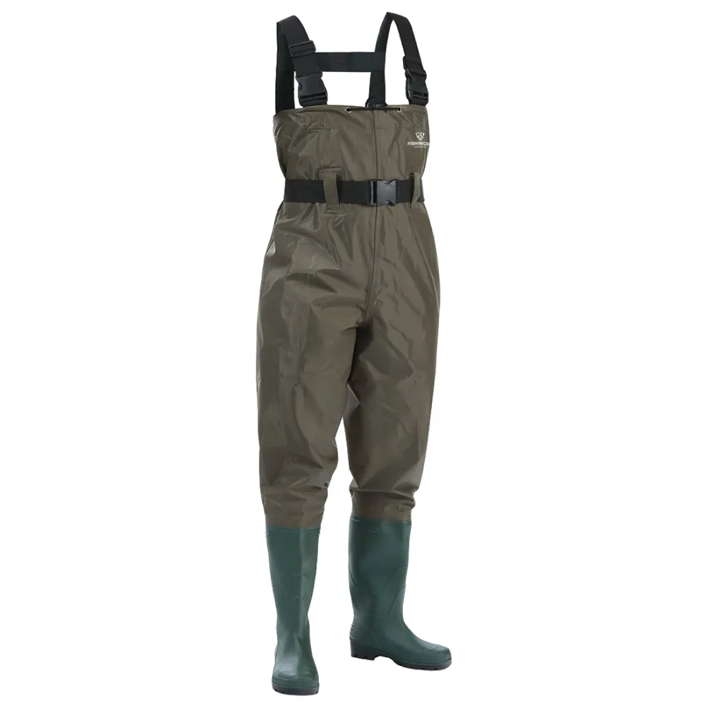 FISHINGSIR/охотничьи сапоги для рыбалки, болотные сапоги с ремешком, водонепроницаемые нейлоновые пвх ботинки с тиснением для мужчин и женщин