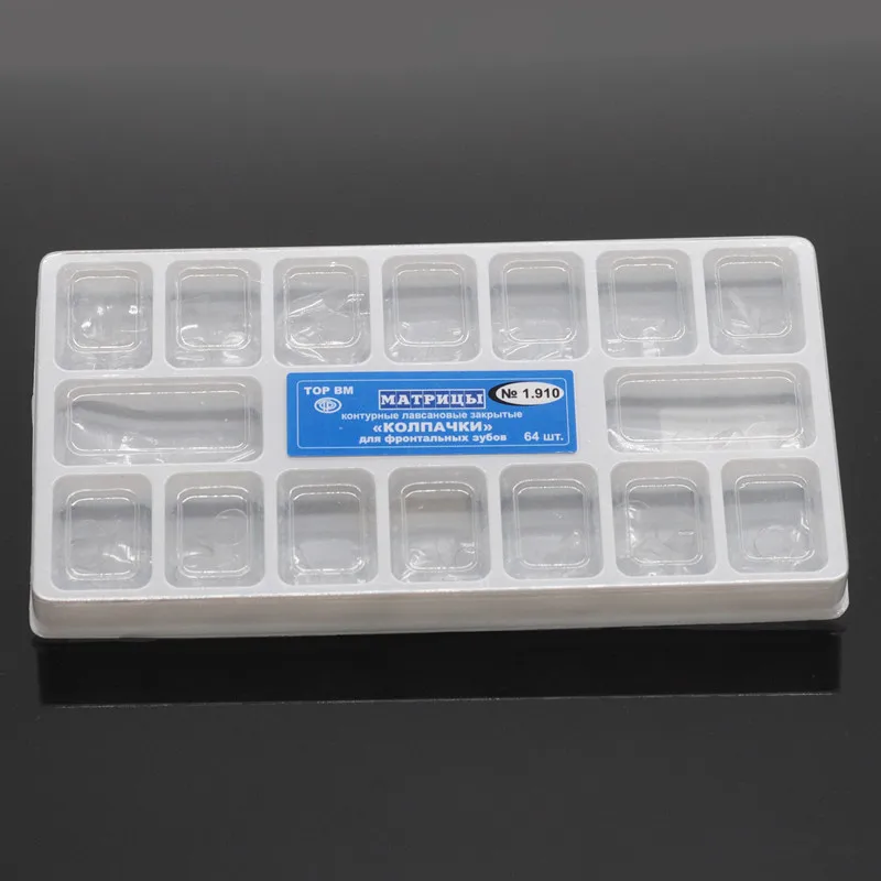 

Lab Supplies 64Pcs/Box Dental Transparent Resin Pre-crown Dentistry Crown of Deciduous Teeth of Adult