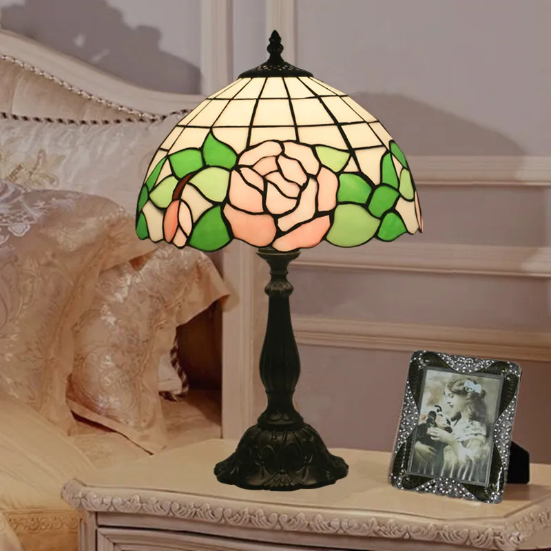 Fashion Design Turkish Mosaic Lamps E27 Base Handmade Glass Lampsahde Bedroom Bedside Vintage Table Lamp Light Fixtures | Лампы и