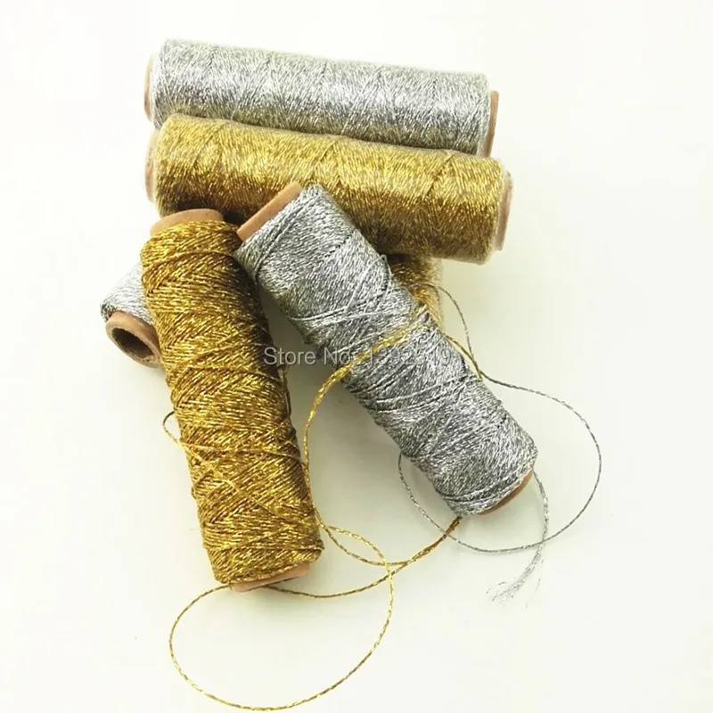 Бесплатная доставка 50 шт./лот подарочная упаковка золото/серебро веревка шпагат